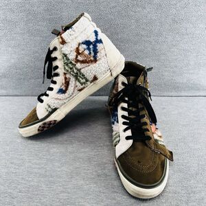 VANS SK-8 Hi - Men's Reissue Cap Mixed Textile Military Olive Shoes Size 12 B14